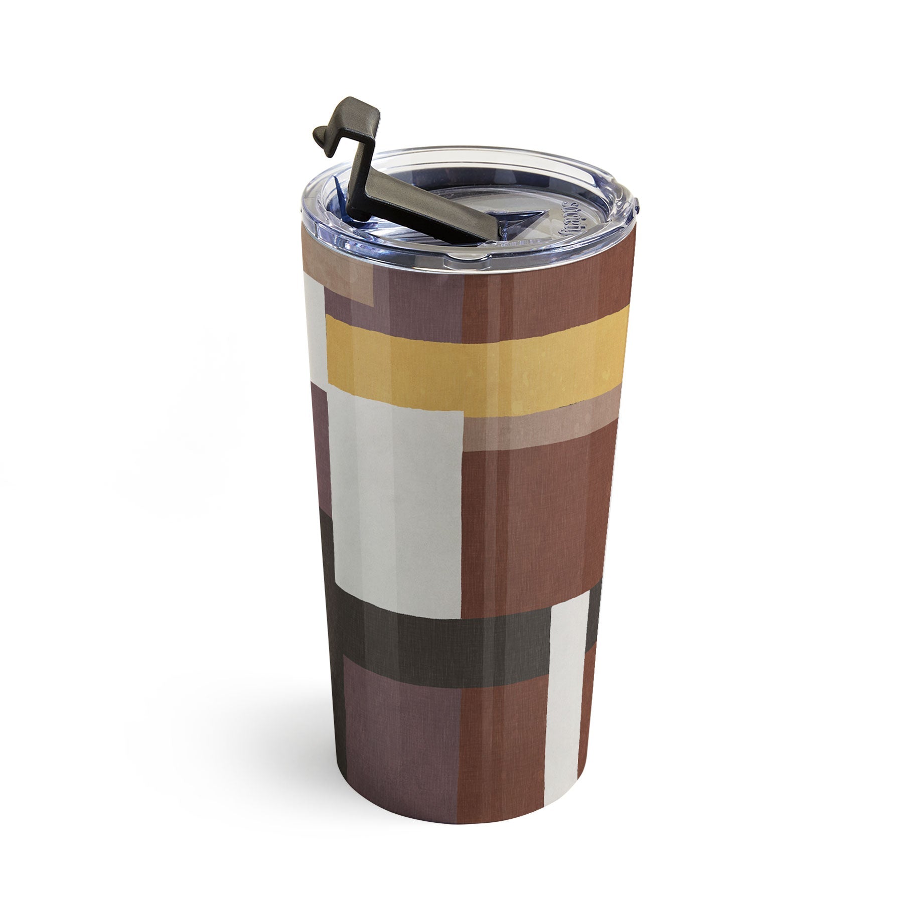 Ninola Design Everyday Artifact Modern Color Block Texture Earthy Travel Mug