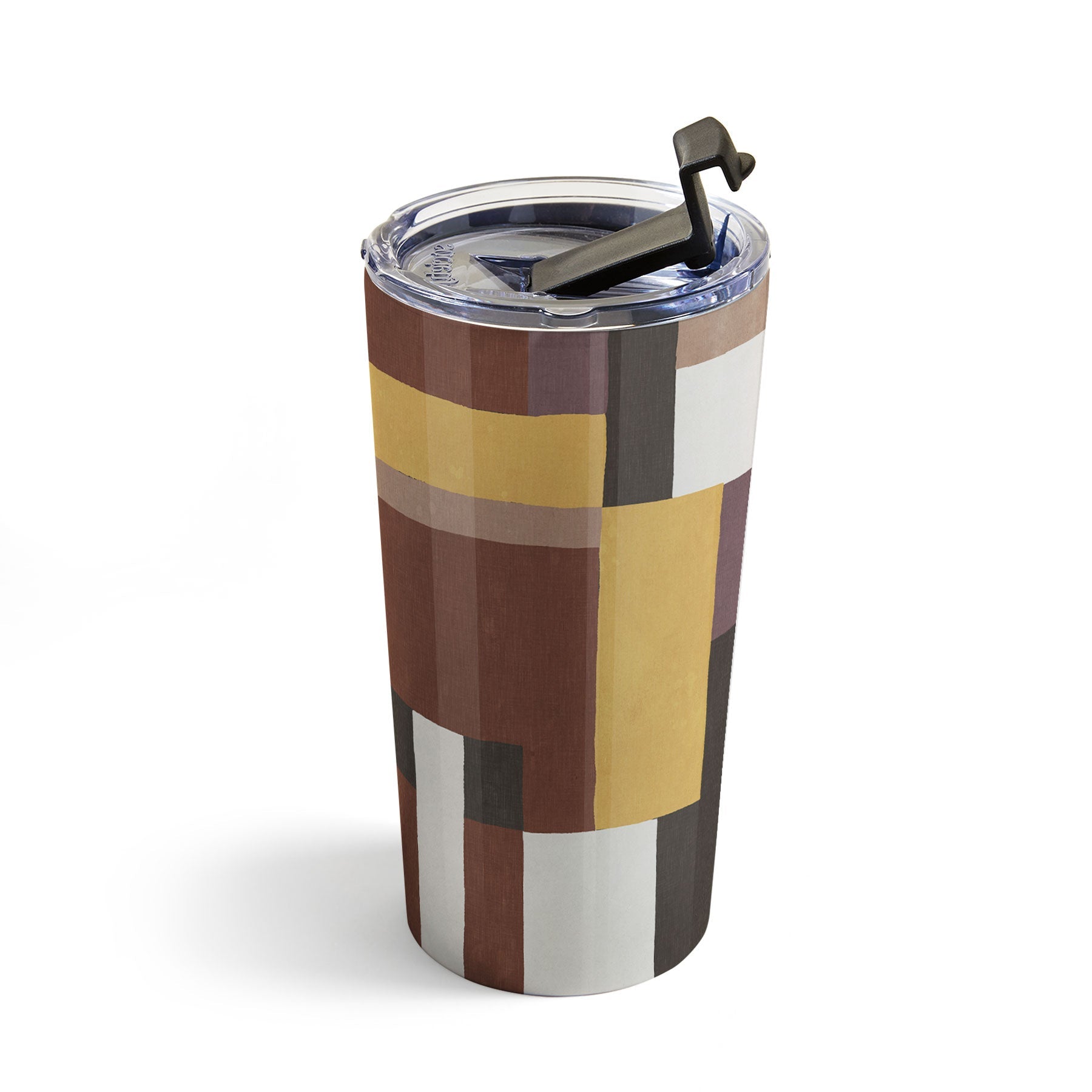 Ninola Design Everyday Artifact Modern Color Block Texture Earthy Travel Mug