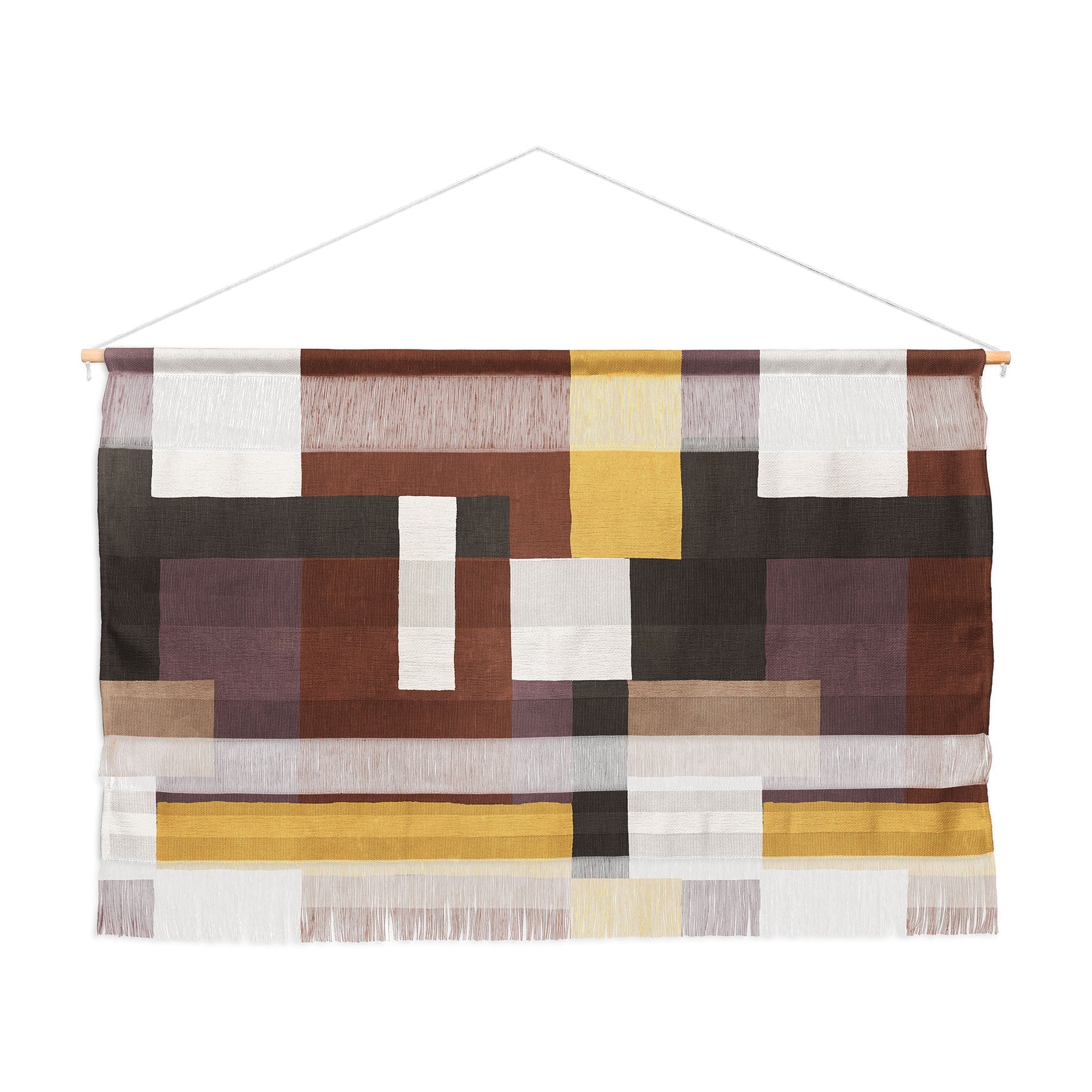 Ninola Design Everyday Artifact Modern Color Block Texture Earthy Wall Hanging Landscape