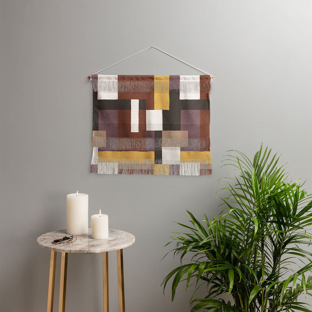 Ninola Design Everyday Artifact Modern Color Block Texture Earthy Wall Hanging Landscape