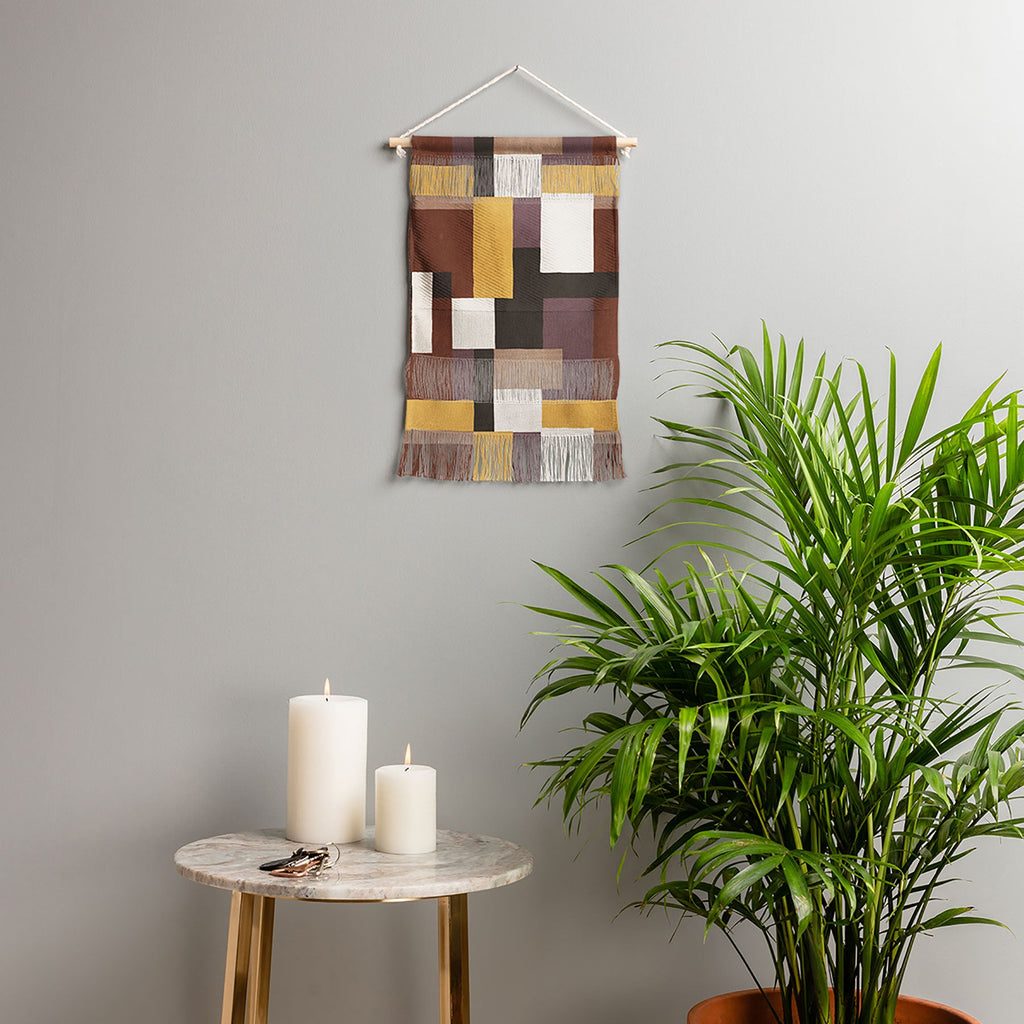 Ninola Design Everyday Artifact Modern Color Block Texture Earthy Wall Hanging Portrait