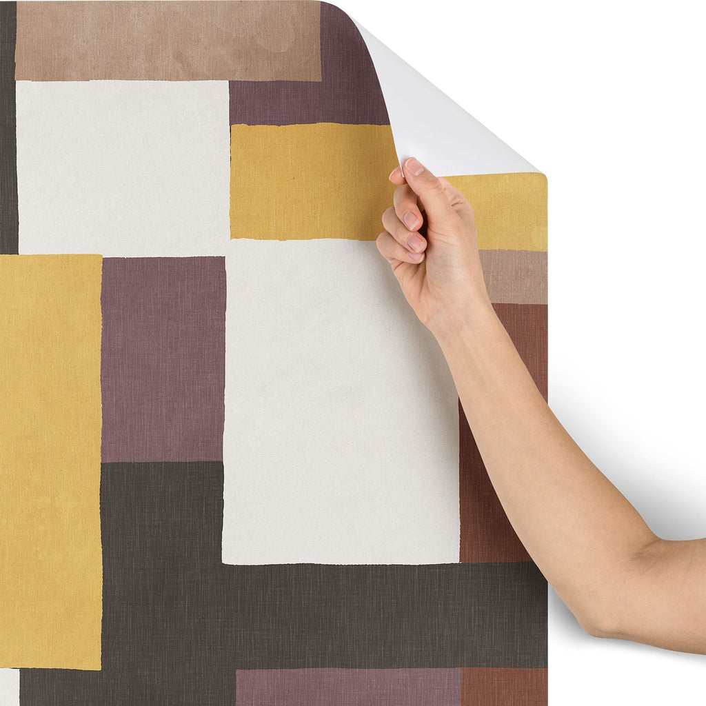 Ninola Design Everyday Artifact Modern Color Block Texture Earthy Wallpaper