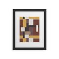 Ninola Design Everyday Artifact Modern Color Block Texture Earthy Framed Art Print