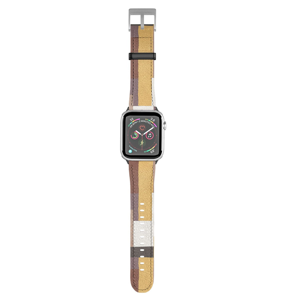 Ninola Design Everyday Artifact Modern Color Block Texture Earthy Apple Watch Band
