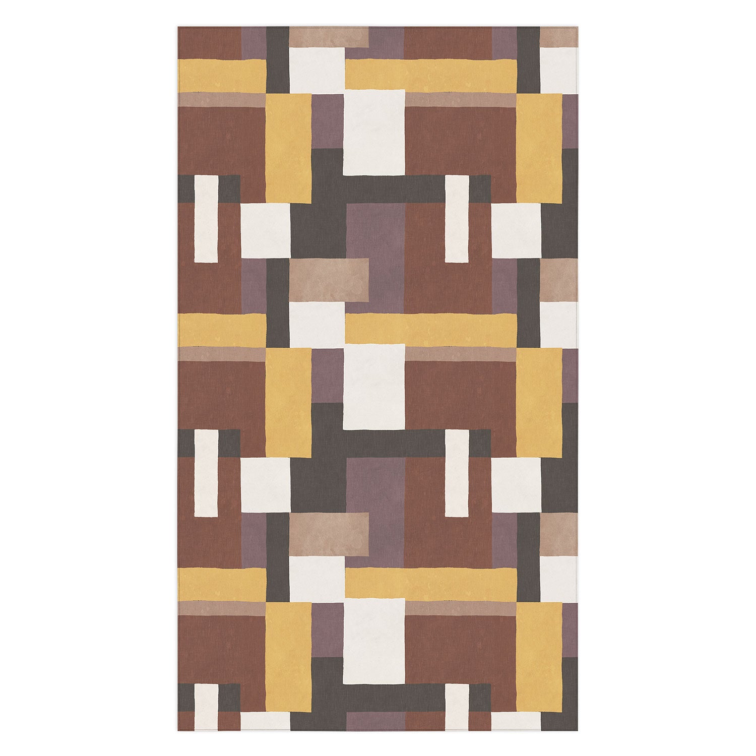 Ninola Design Everyday Artifact Modern Color Block Texture Earthy Tablecloth
