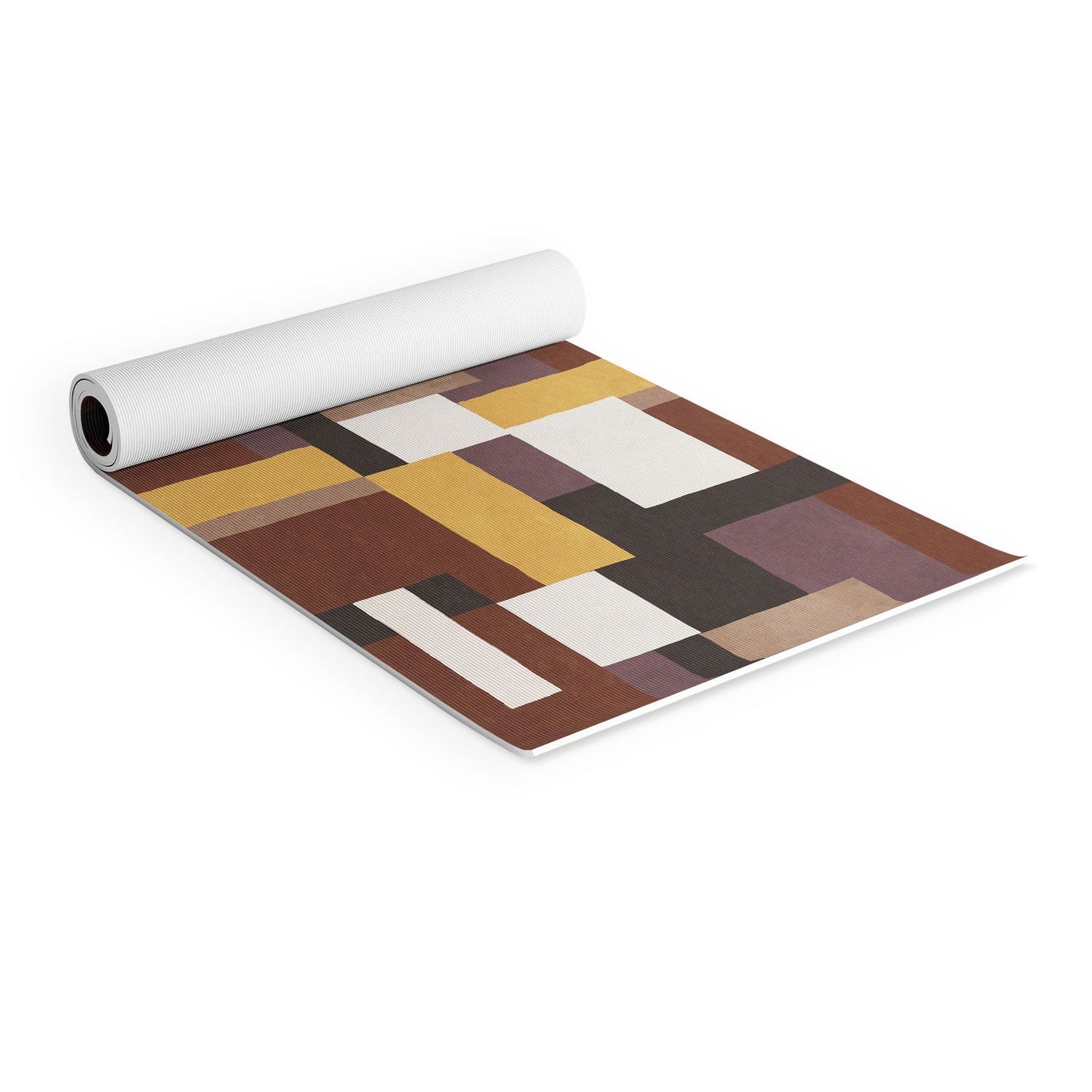 Ninola Design Everyday Artifact Modern Color Block Texture Earthy Yoga Mat