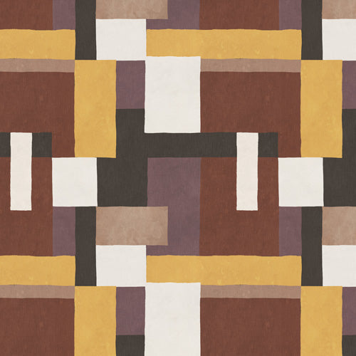 Ninola Design Everyday Artifact Modern Color Block Texture Earthy Shower Curtain