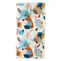 Ninola Design Mineral Abstract Gold Blue Beach Towel