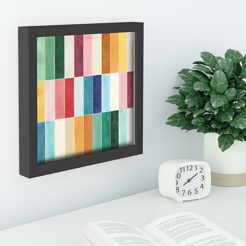 Ninola Design Modern Craft Rectangular Colorful Tiles Color Utopia Recessed Framing Square