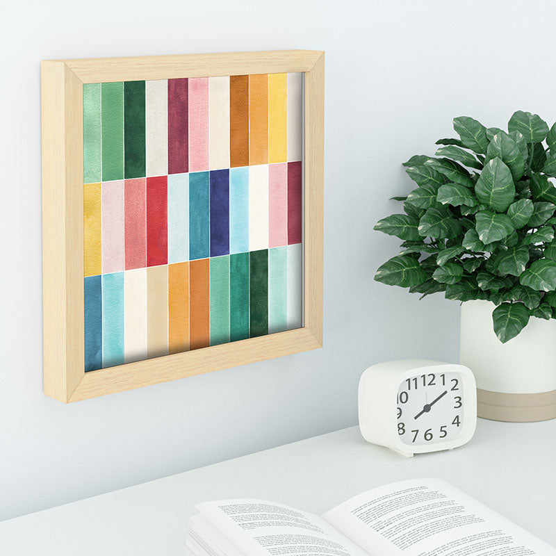 Ninola Design Modern Craft Rectangular Colorful Tiles Color Utopia Recessed Framing Square