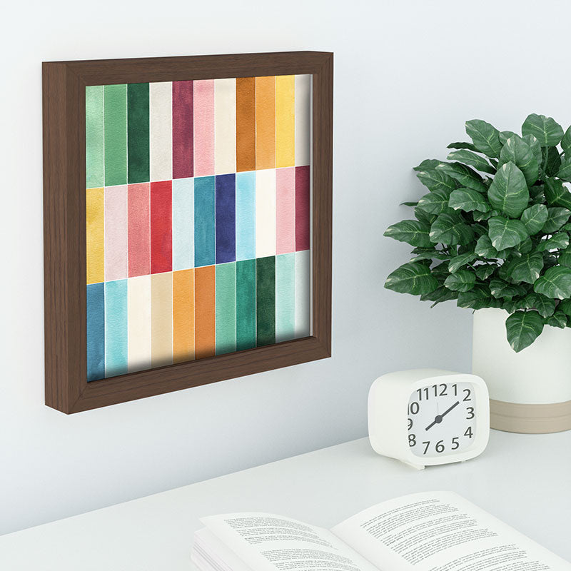 Ninola Design Modern Craft Rectangular Colorful Tiles Color Utopia Recessed Framing Square