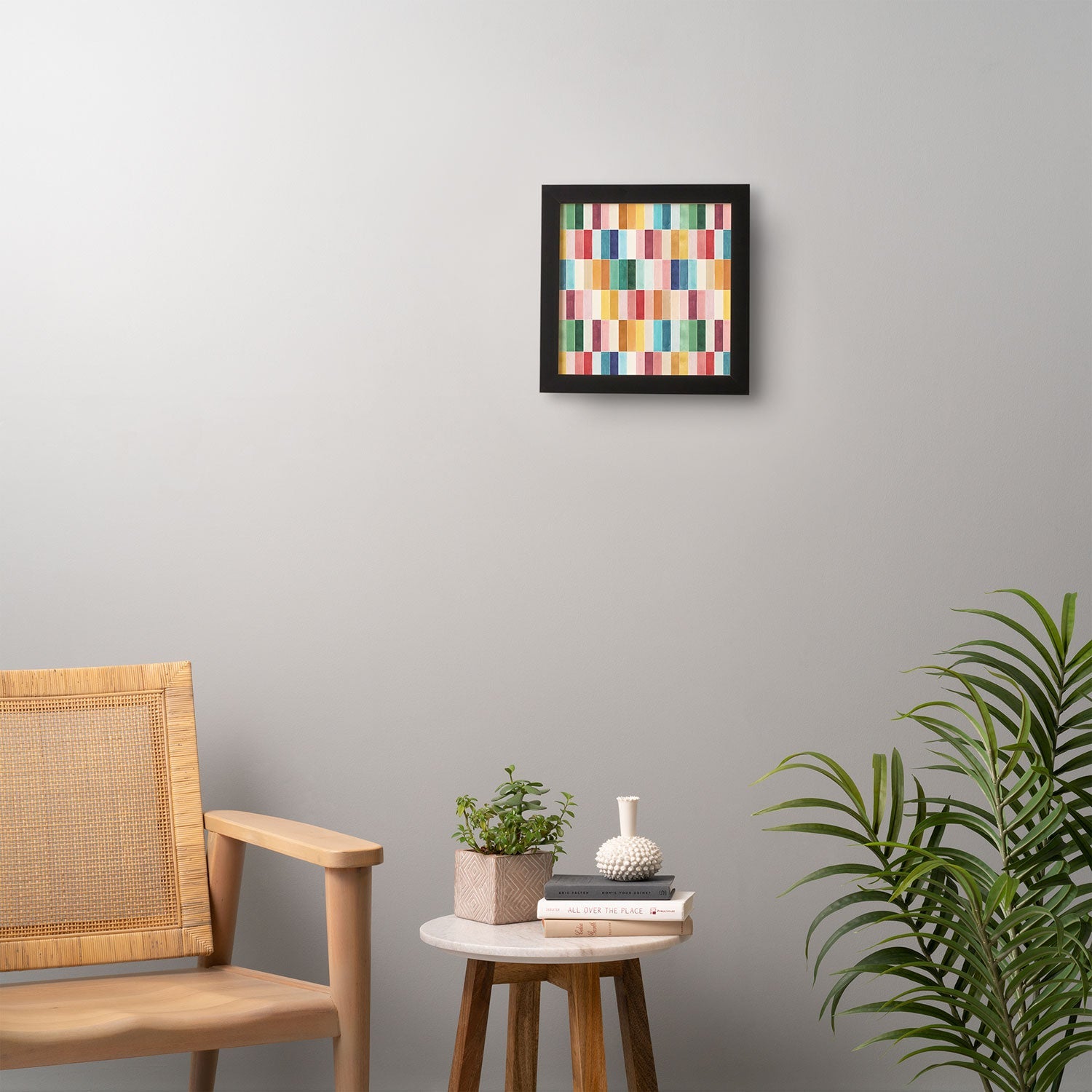 Ninola Design Modern Craft Rectangular Colorful Tiles Color Utopia Framed Wall Art