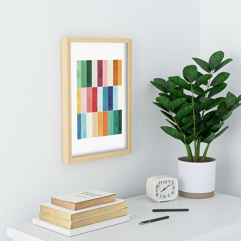 Ninola Design Modern Craft Rectangular Colorful Tiles Color Utopia Recessed Framing Rectangle