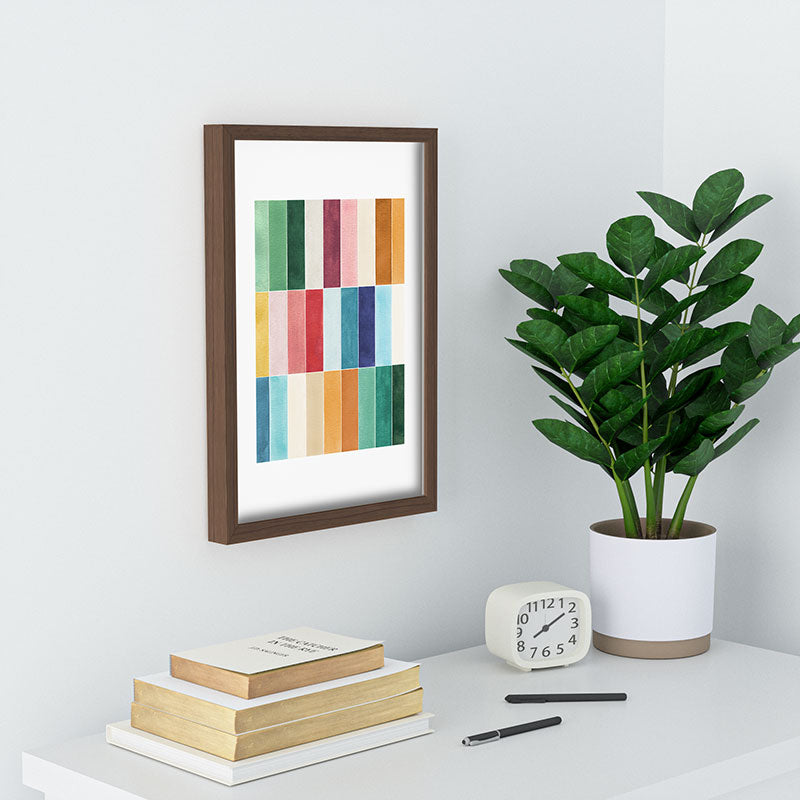 Ninola Design Modern Craft Rectangular Colorful Tiles Color Utopia Recessed Framing Rectangle