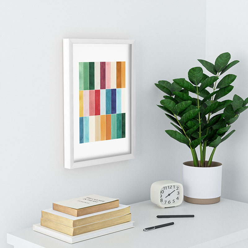 Ninola Design Modern Craft Rectangular Colorful Tiles Color Utopia Recessed Framing Rectangle