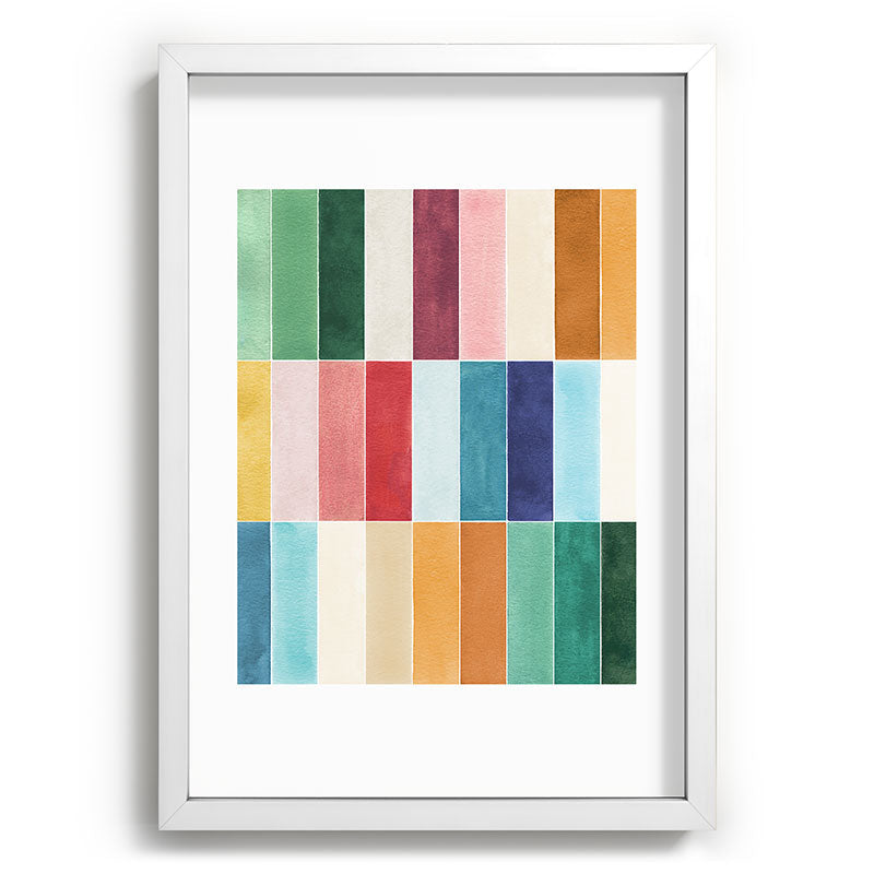 Ninola Design Modern Craft Rectangular Colorful Tiles Color Utopia Recessed Framing Rectangle