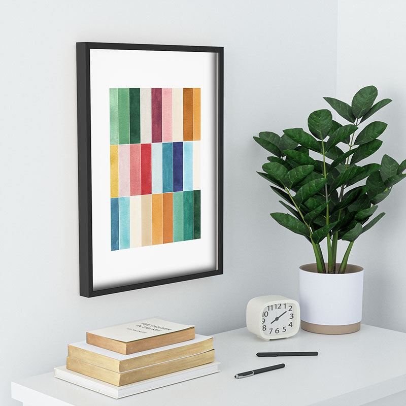 Ninola Design Modern Craft Rectangular Colorful Tiles Color Utopia Recessed Framing Rectangle