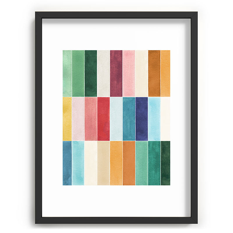 Ninola Design Modern Craft Rectangular Colorful Tiles Color Utopia Recessed Framing Rectangle