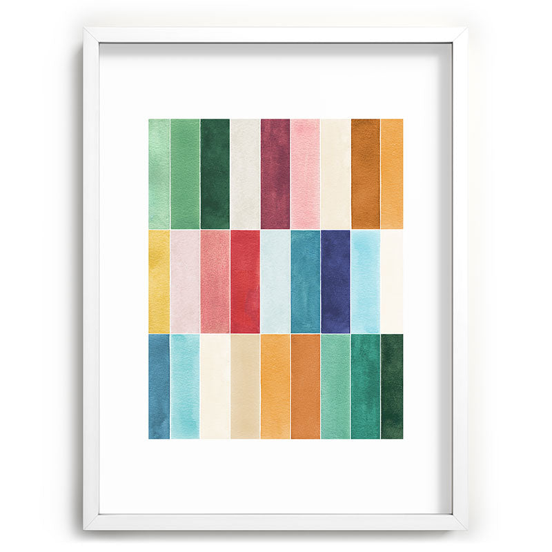Ninola Design Modern Craft Rectangular Colorful Tiles Color Utopia Recessed Framing Rectangle