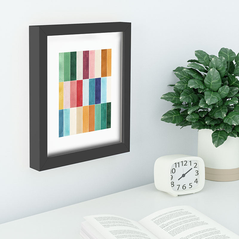 Ninola Design Modern Craft Rectangular Colorful Tiles Color Utopia Recessed Framing Rectangle