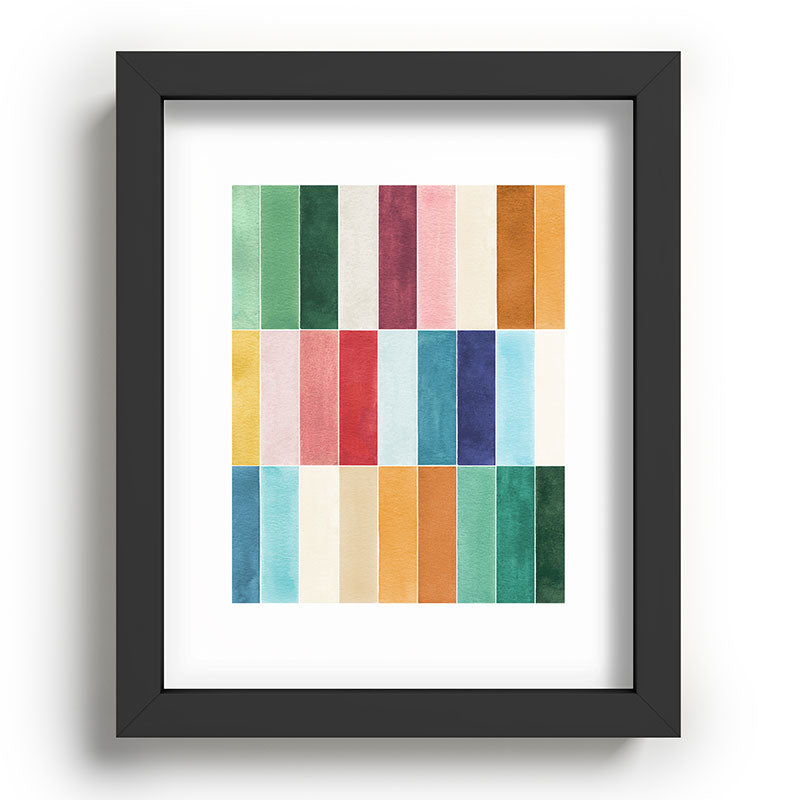 Ninola Design Modern Craft Rectangular Colorful Tiles Color Utopia Recessed Framing Rectangle