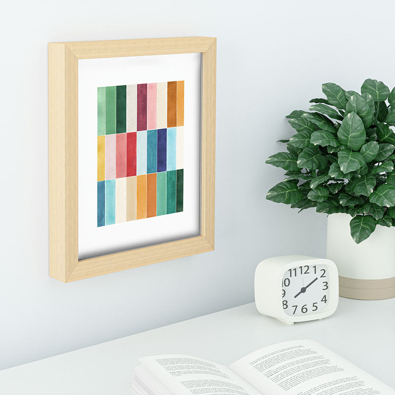 Ninola Design Modern Craft Rectangular Colorful Tiles Color Utopia Recessed Framing Rectangle