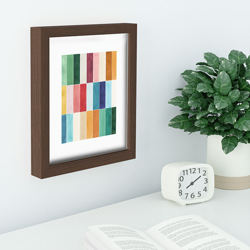 Ninola Design Modern Craft Rectangular Colorful Tiles Color Utopia Recessed Framing Rectangle