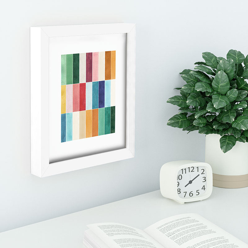 Ninola Design Modern Craft Rectangular Colorful Tiles Color Utopia Recessed Framing Rectangle