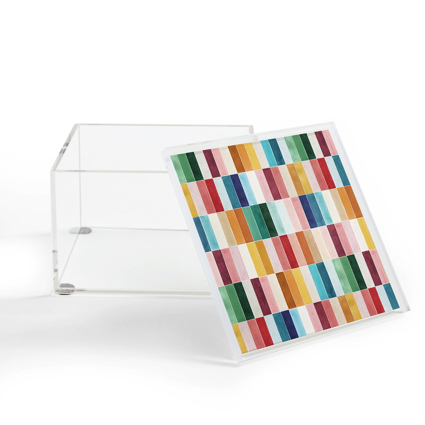 Ninola Design Modern Craft Rectangular Colorful Tiles Color Utopia Acrylic Box