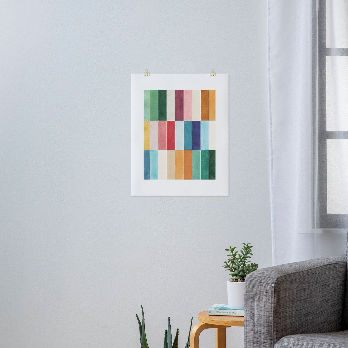 Ninola Design Modern Craft Rectangular Colorful Tiles Color Utopia Art Print