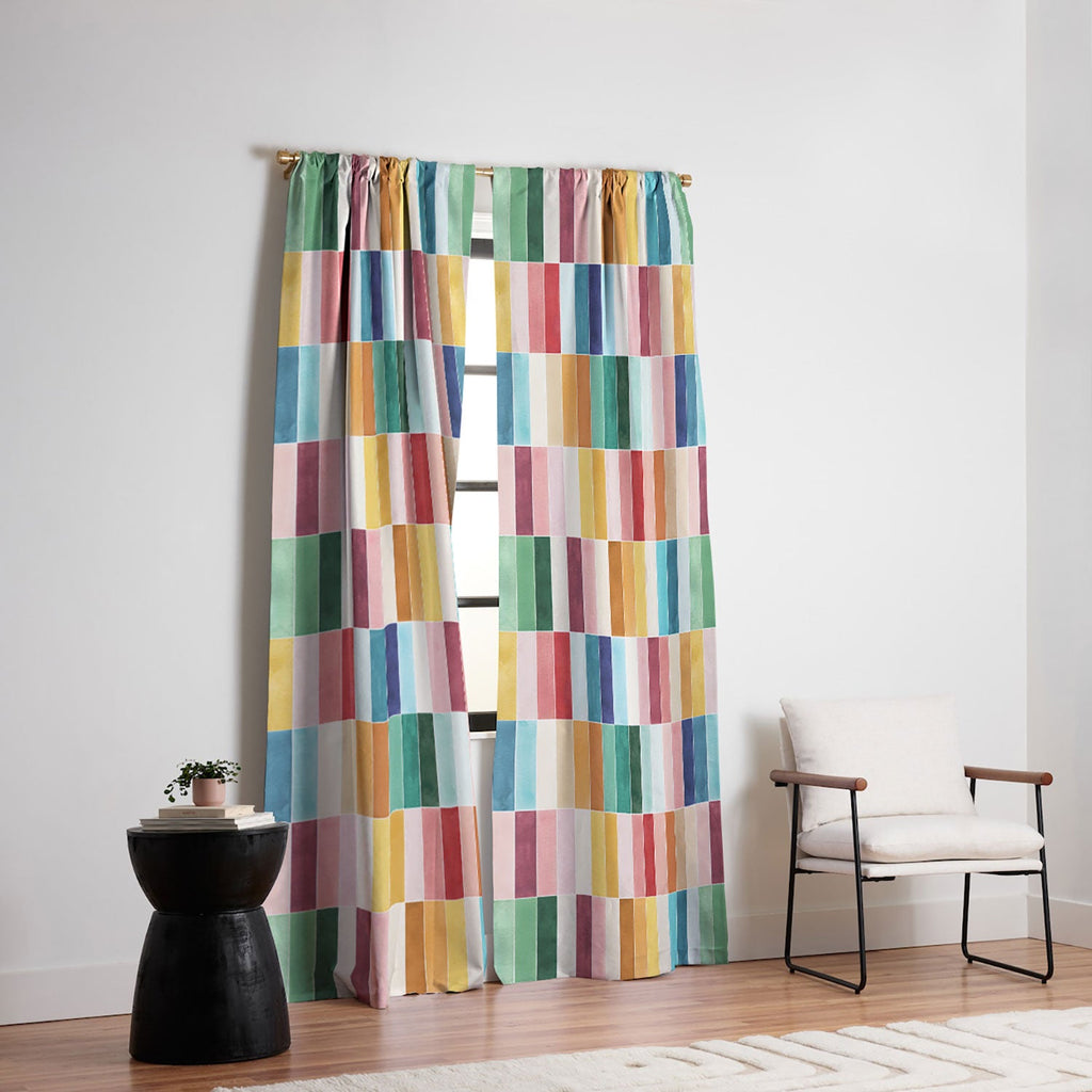Ninola Design Modern Craft Rectangular Colorful Tiles Color Utopia Blackout Non Repeat