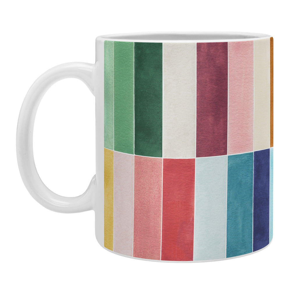 Ninola Design Modern Craft Rectangular Colorful Tiles Color Utopia Coffee Mug
