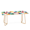 Ninola Design Modern Craft Rectangular Colorful Tiles Color Utopia Coffee Table