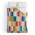 Ninola Design Modern Craft Rectangular Colorful Tiles Color Utopia Duvet Cover