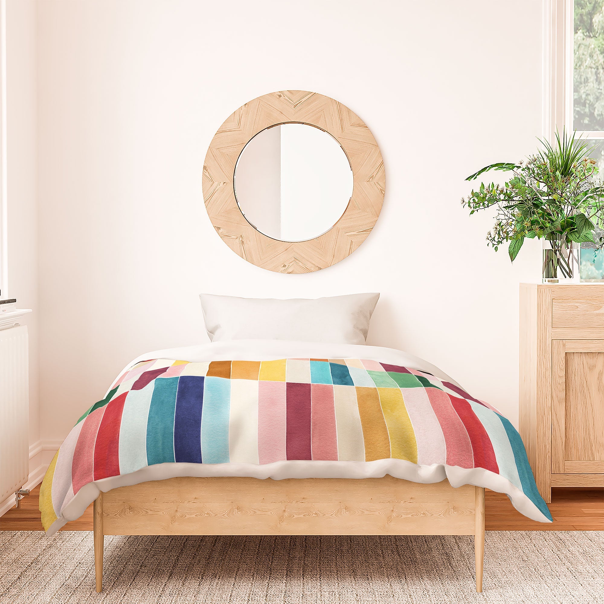 Ninola Design Modern Craft Rectangular Colorful Tiles Color Utopia Duvet Cover