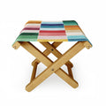 Ninola Design Modern Craft Rectangular Colorful Tiles Color Utopia Folding Stool