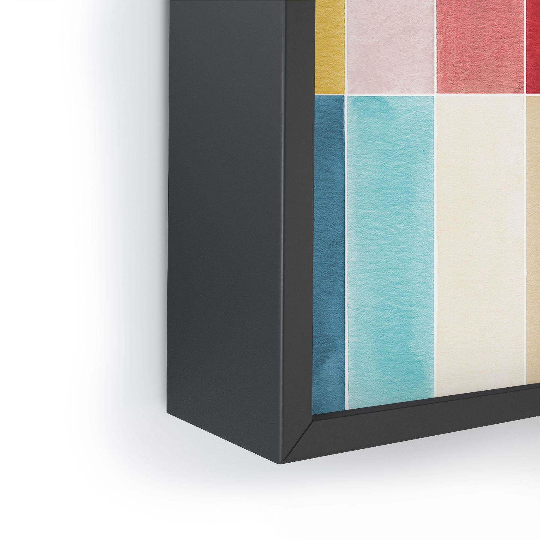 Ninola Design Modern Craft Rectangular Colorful Tiles Color Utopia Framed Mini Art Print