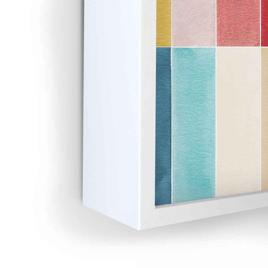 Ninola Design Modern Craft Rectangular Colorful Tiles Color Utopia Framed Mini Art Print