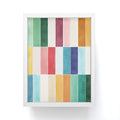 Ninola Design Modern Craft Rectangular Colorful Tiles Color Utopia Framed Mini Art Print