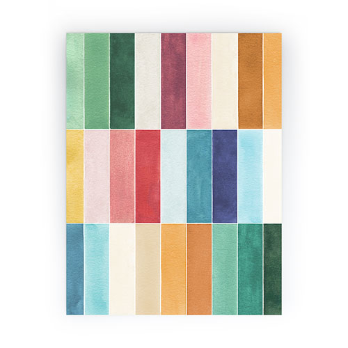 Ninola Design Modern Craft Rectangular Colorful Tiles Color Utopia Mini Art Print