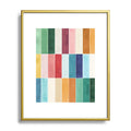 Ninola Design Modern Craft Rectangular Colorful Tiles Color Utopia Metal Framed Art Print