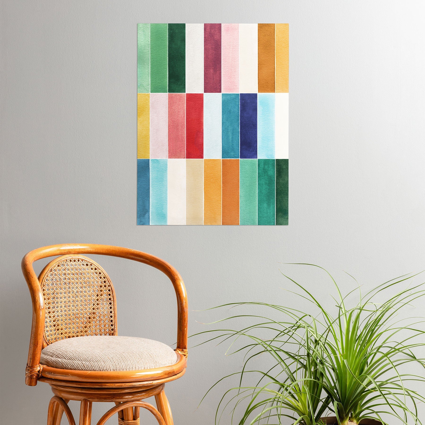 Ninola Design Modern Craft Rectangular Colorful Tiles Color Utopia Poster