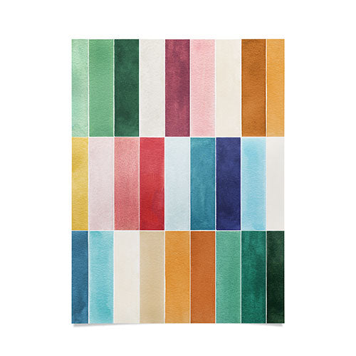 Ninola Design Modern Craft Rectangular Colorful Tiles Color Utopia Poster