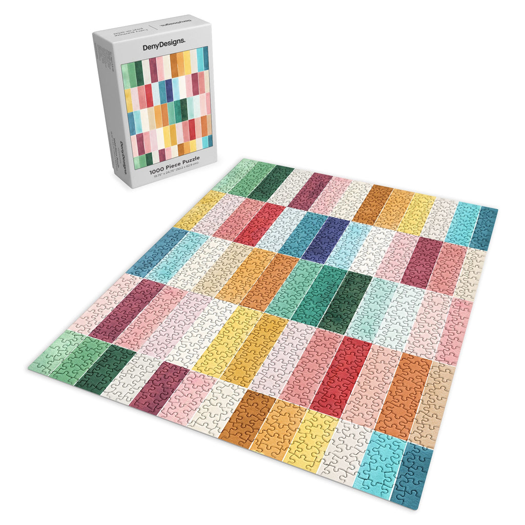 Ninola Design Modern Craft Rectangular Colorful Tiles Color Utopia Puzzle