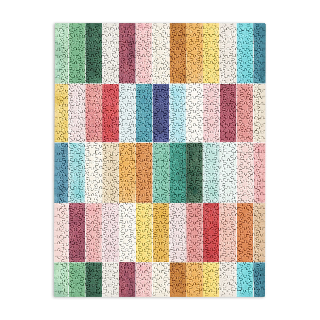 Ninola Design Modern Craft Rectangular Colorful Tiles Color Utopia Puzzle