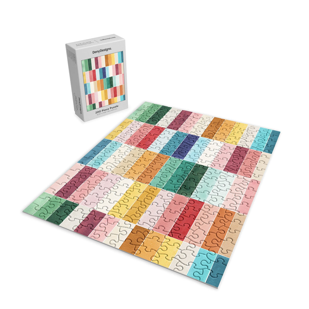 Ninola Design Modern Craft Rectangular Colorful Tiles Color Utopia Puzzle