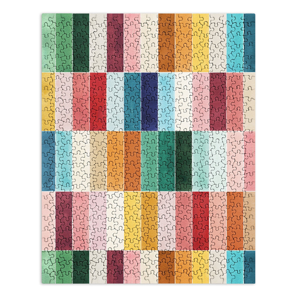 Ninola Design Modern Craft Rectangular Colorful Tiles Color Utopia Puzzle