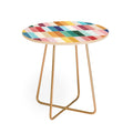 Ninola Design Modern Craft Rectangular Colorful Tiles Color Utopia Round Side Table