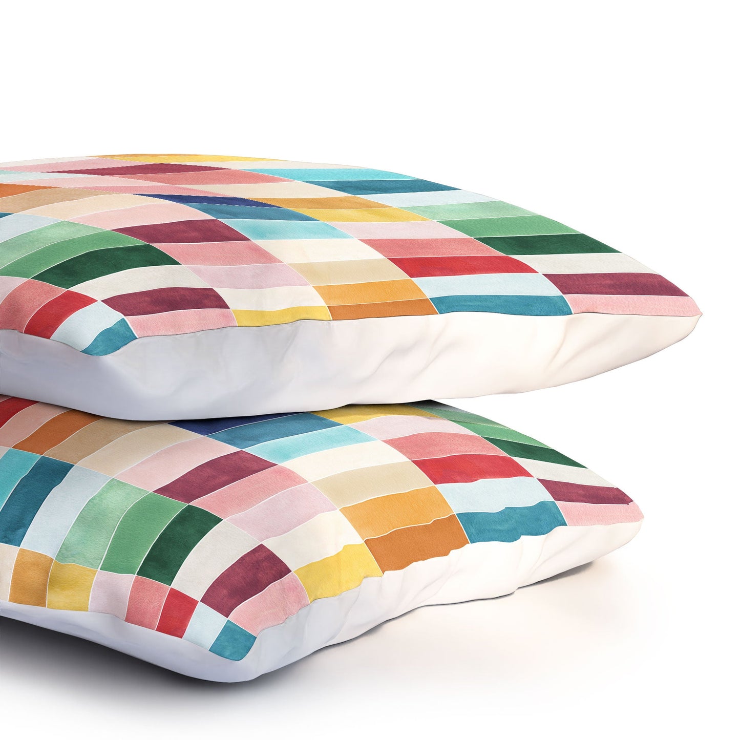Ninola Design Modern Craft Rectangular Colorful Tiles Color Utopia Pillow Shams