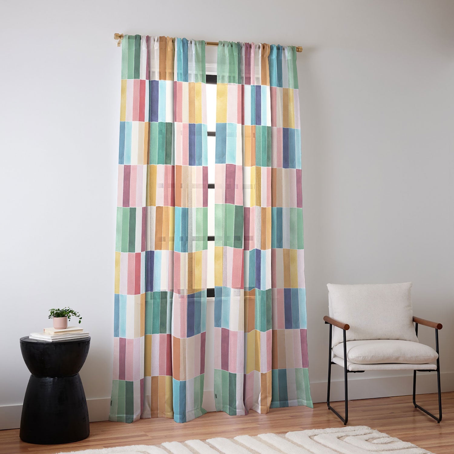 Ninola Design Modern Craft Rectangular Colorful Tiles Color Utopia Sheer Non Repeat
